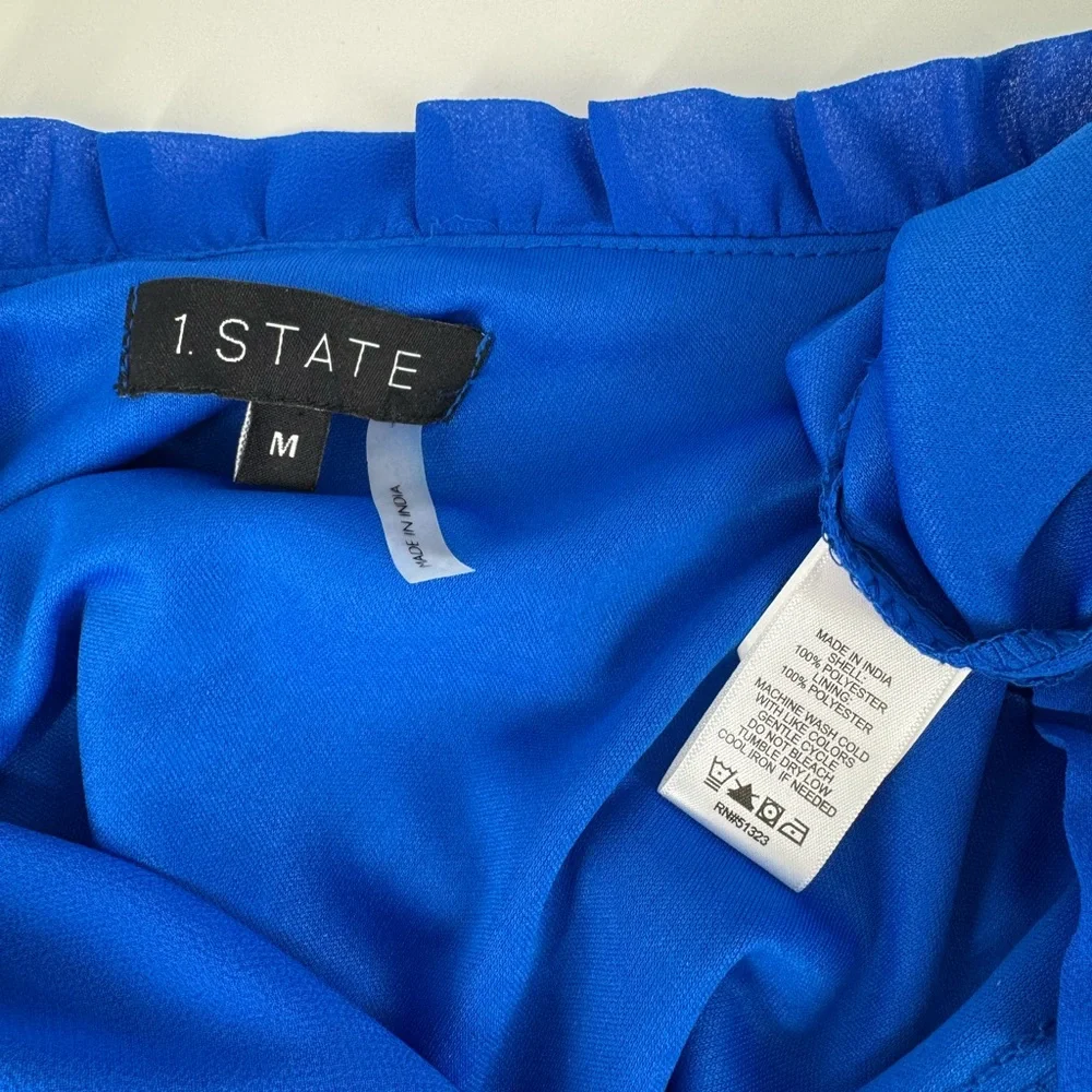 1. State Blue Long Sleeve Dress - Picture 4 of 11